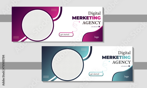 Digital marketing agency Facebook cover design .