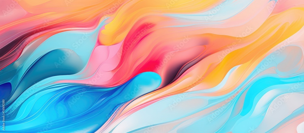 Abstract colorful artistic background pattern close-up vibrant brush strokes.
