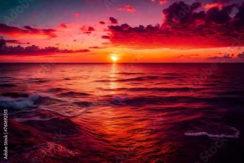 sunset on the sea © Haider