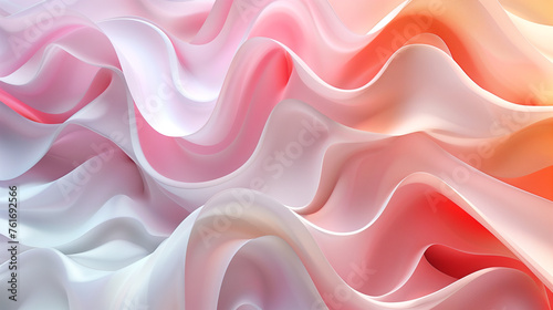 A pink and orange wave pattern