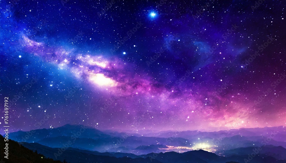 Naklejka premium starry night sky