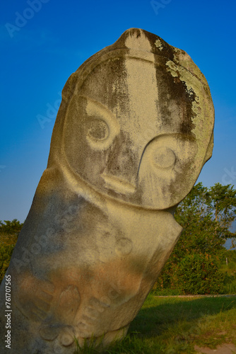 Palindo megalithic site in Indonesia's Bada Valley, Palu, Central Sulawesi photo