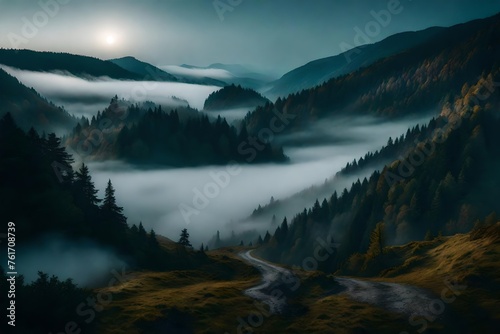 landscape with fog © Haider