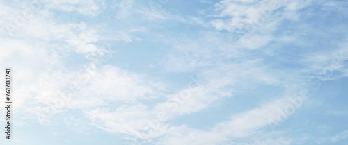 Natural and cloudy fresh blue sky background. Natural sky beautiful blue and white texture background. blue sky with cloud. sky with white clouds as background or texture
