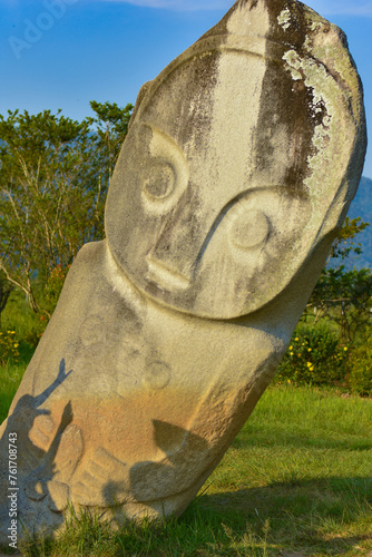 Palindo megalithic site in Indonesia's Bada Valley, Palu, Central Sulawesi photo