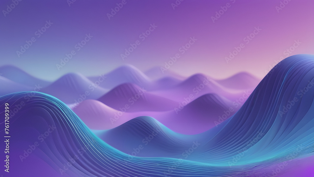 Naklejka premium abstract purple waves background