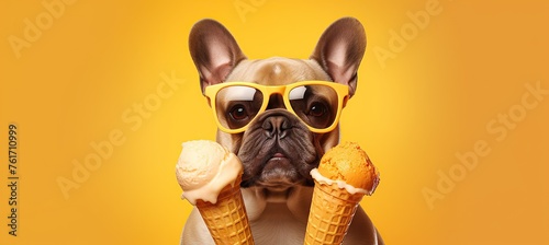 Cool Pup Enjoys Summer Treats photo