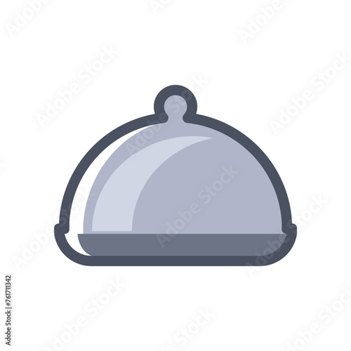 tray food icon design vector template