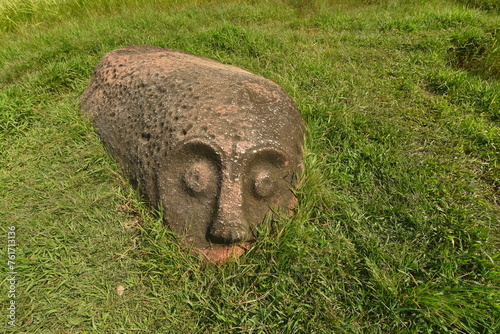 Tantaduo megalithic site in Indonesia's Behoa Valley, Palu, Central Sulawesi.