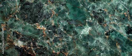 extreme close up texture of granite with emerald viens photo