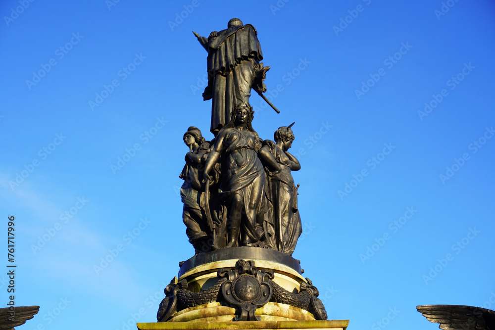 Back of the monument to the liberator (Simón Bolivar) at the historic battlefield of the battle of Boyacá. Close-up Shot.