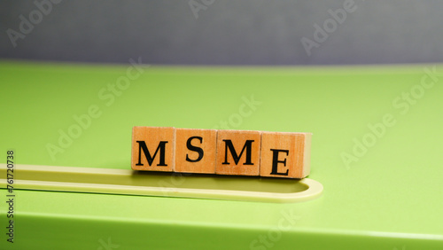MSME or Ministry of Micro, Small and Medium Enterprises concept.