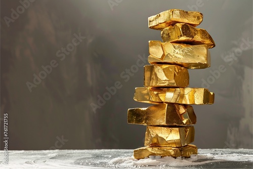 Precious Gold Bar Tower
