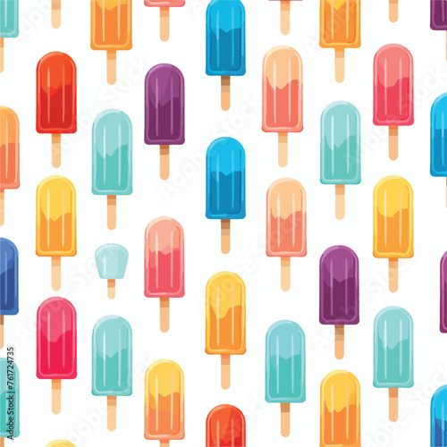 Colorful popsicle pattern illustration perfect 