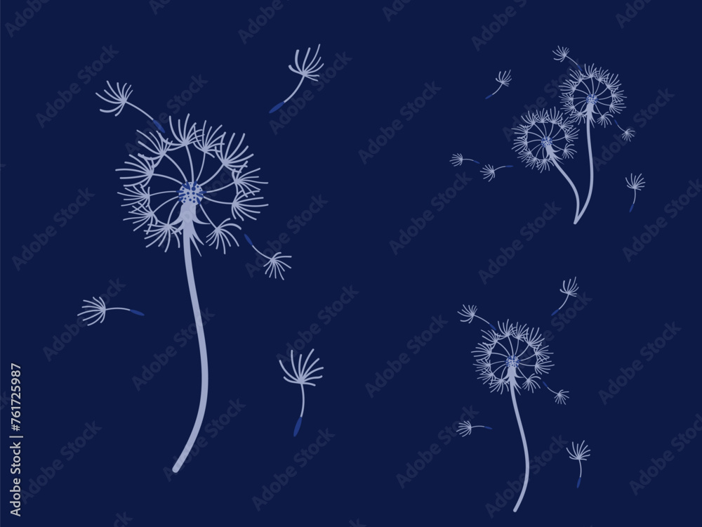 Obraz premium Abstract background dandelion design for decoration design.