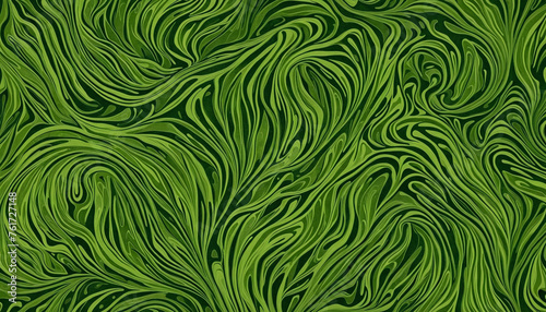 Abstract green seaweed background.