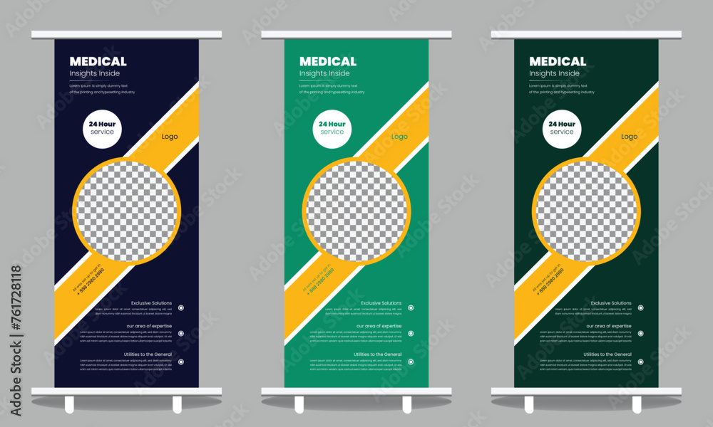 A Modern Stylish Medical Roll Up Banner Design A Modern Stylish Medical Roll Up Banner Design