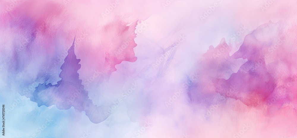 Illustration of colorful watercolor splashes background