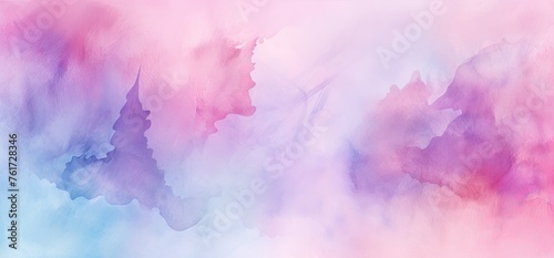Illustration of colorful watercolor splashes background