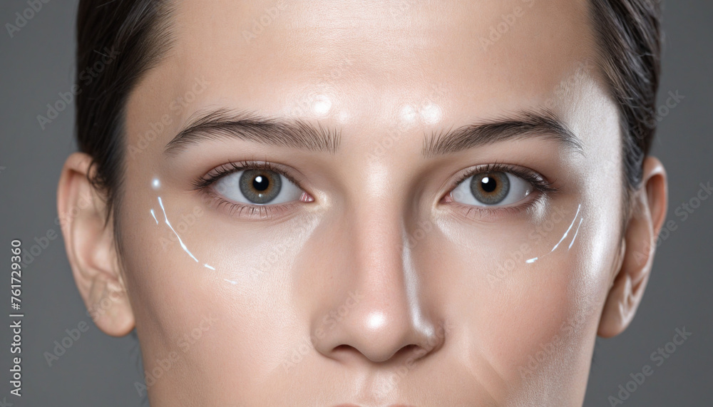 face re - construction, portrait of woman for cosmetic ads face re - construction, portrait of woman for cosmetic ads