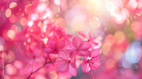Blurred background of elegant, bright pink in soft focus © Alexander