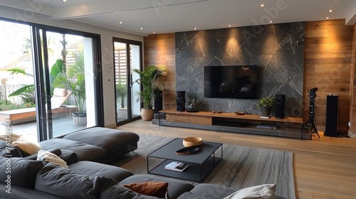 Beautiful living room with ...