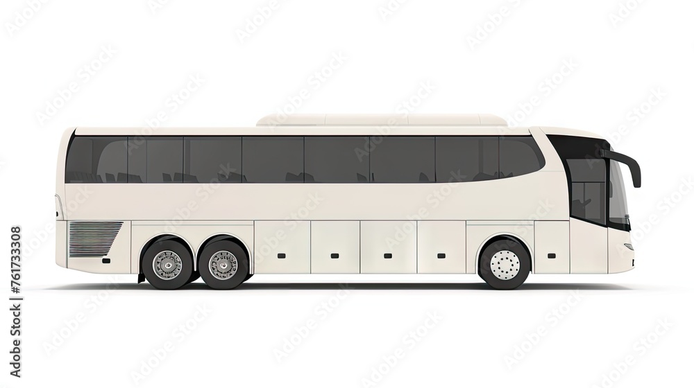 premium isolated image of a big white tour bus from the side. Perfect for travel brochures and tour company advertisements! premium isolated image of a big white tour bus from the side. Perfect for travel brochures and tour company advertisements!