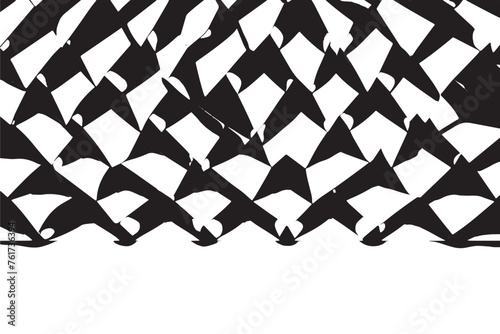 Vector Image Background: Black Texture on White with Monochrome Overlay