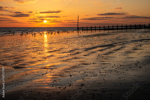 Rustington Beach Sunset photo