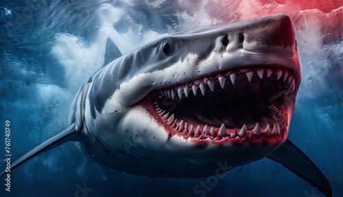  a shark with it s mouth open and it s mouth wide open and it s mouth wide open.