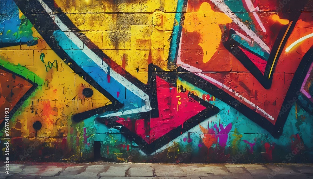 Colorful graffiti on urban wall as background texture design Colorful graffiti on urban wall as background texture design