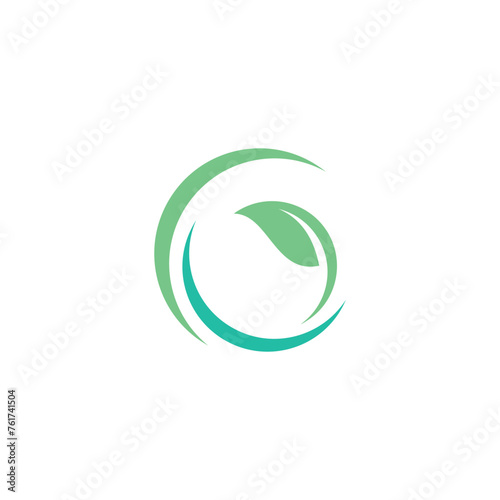 Green Leaf Letter G Logo Vector