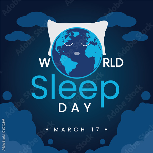 World Sleep Day Vector Design (ID: 761742307)