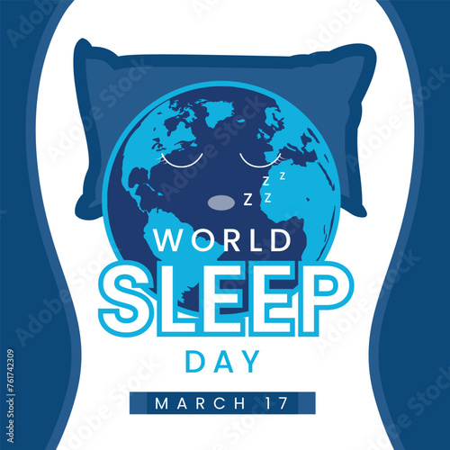 World Sleep Day Vector Design (ID: 761742309)