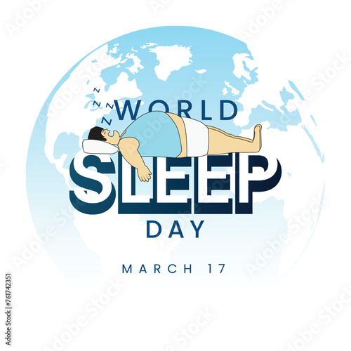 World Sleep Day Vector Design (ID: 761742351)