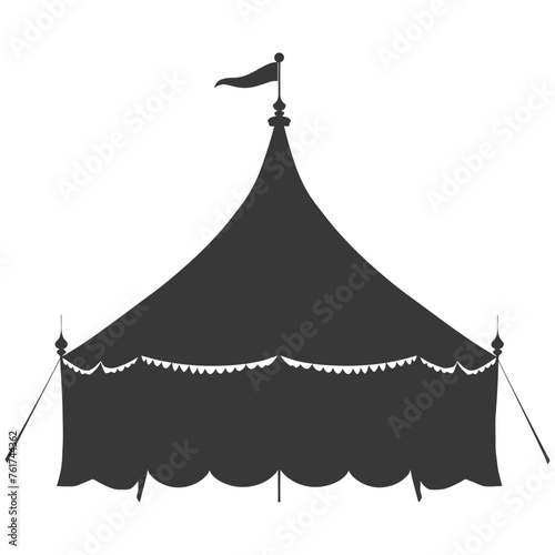 Silhouette Circus Tent black color only