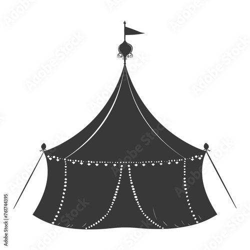 Silhouette Circus Tent black color only