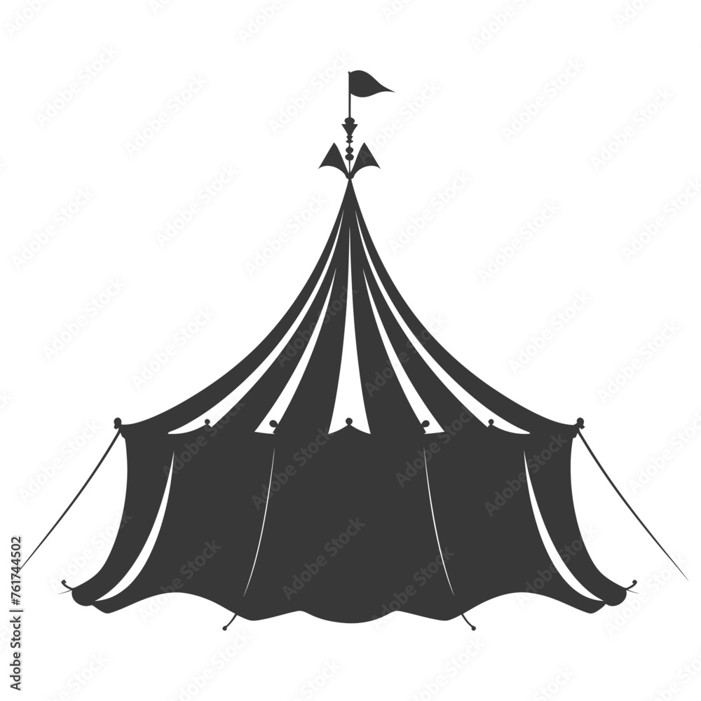 Silhouette Circus Tent black color only Silhouette Circus Tent black color only