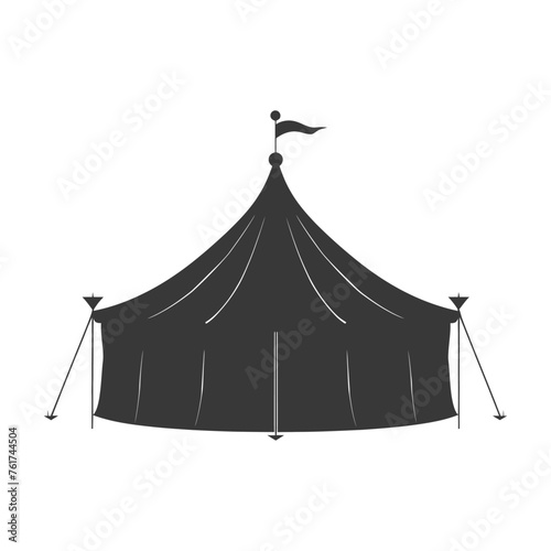Silhouette Circus Tent black color only