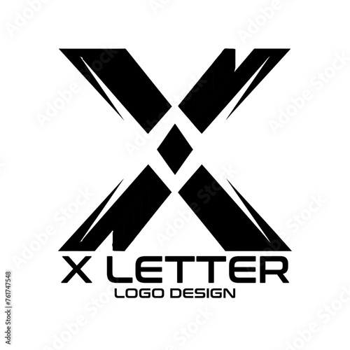 X Letter Vector Logo Design