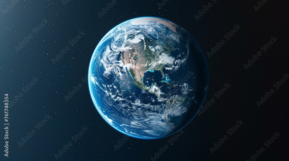 An Ultra High-Definition Image of Earth, Showcasing the Deep Blues of the Oceans and the Subtle Hues of Capturing the Fragile Beauty of Our Home Planet.