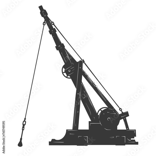 Silhouette Giant Sling Trebuchet full black color only