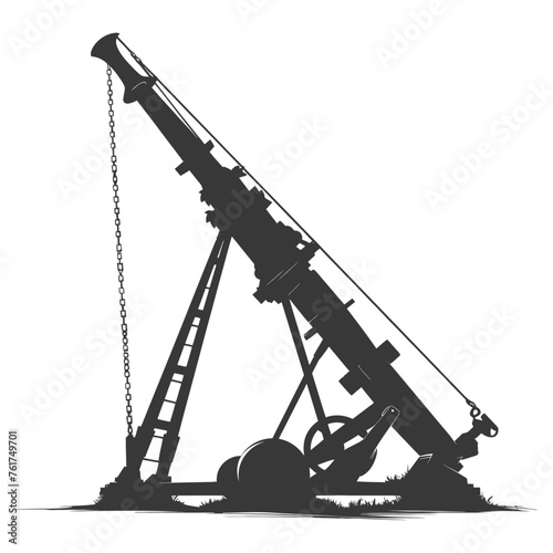 Silhouette Giant Sling Trebuchet full black color only