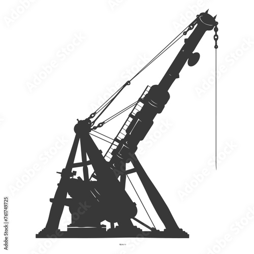 Silhouette Giant Sling Trebuchet full black color only