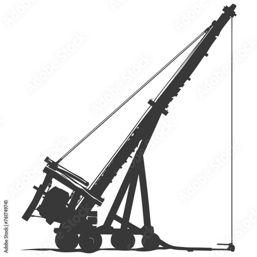 Silhouette Giant Sling Trebuchet full black color only