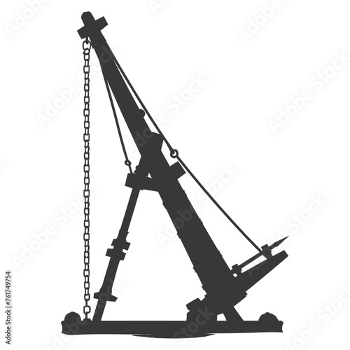 Silhouette Giant Sling Trebuchet full black color only