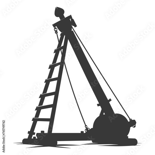 Silhouette Giant Sling Trebuchet full black color only