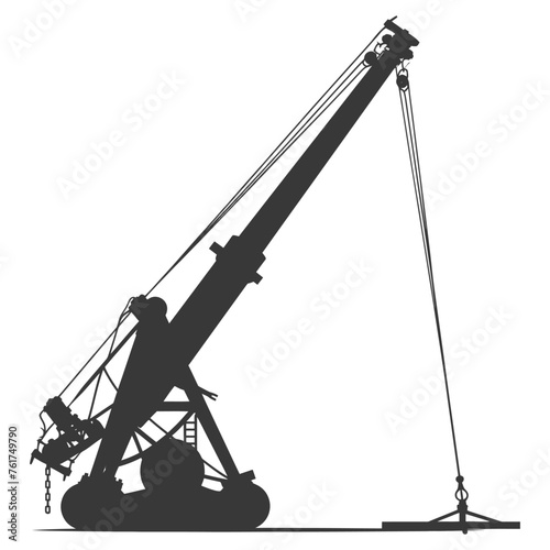 Silhouette Giant Sling Trebuchet full black color only