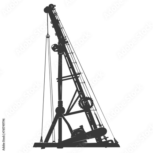 Silhouette Giant Sling Trebuchet full black color only