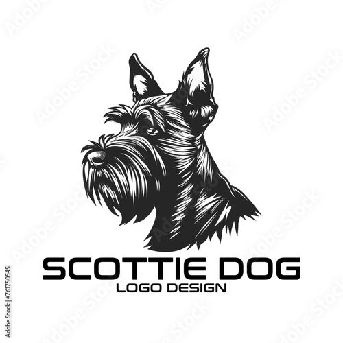 Scottie Dog Vector Logo Design